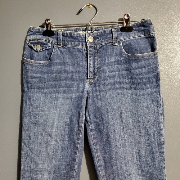 Chicos Platinum Denim Womens Cropped Jeans Size 00 - Picture 2 of 6